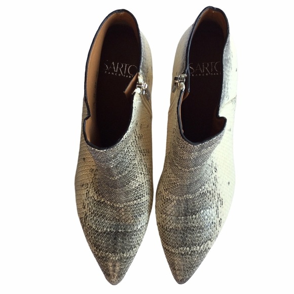 Franco Sarto Luca Ankle Booties Python Leather - Picture 2 of 9